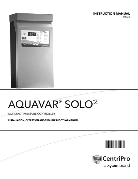 aquavar centrifugal pump controller manual|aquavar solo 2 manual pdf.